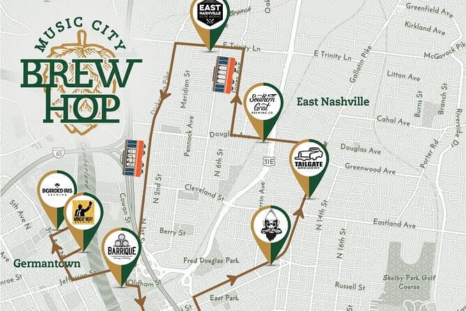 Brewery Hop-On Hop-Off Trolley Tour of Nashville - Overview of the Brewery Tour