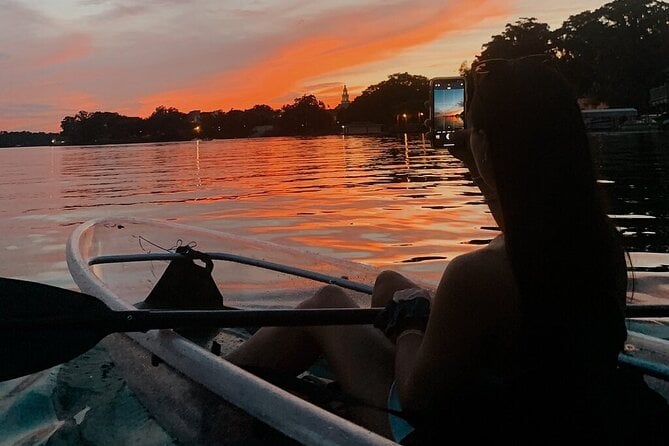 Clear Kayak Sunset Tour Through the Winter Park Chain of Lakes