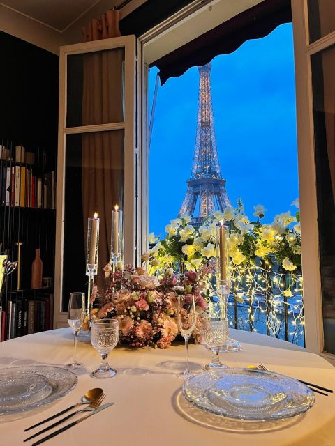 Cosy Private Romantic Dinner in Front of the Eiffel Tower - Package Details