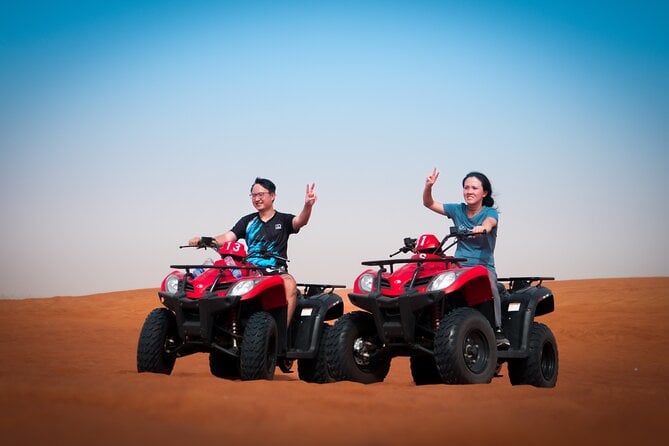 Dubai Premium Evening Quad Bike, Desert Safari and BBQ Dinner