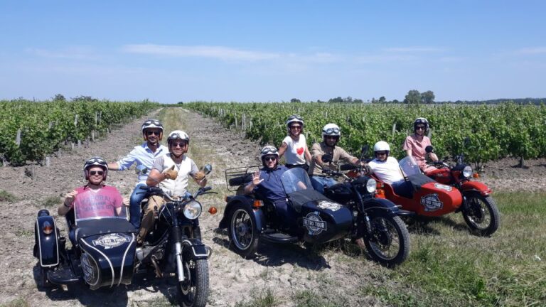 From Bordeaux: Médoc Vineyard and Château Tour by Sidecar