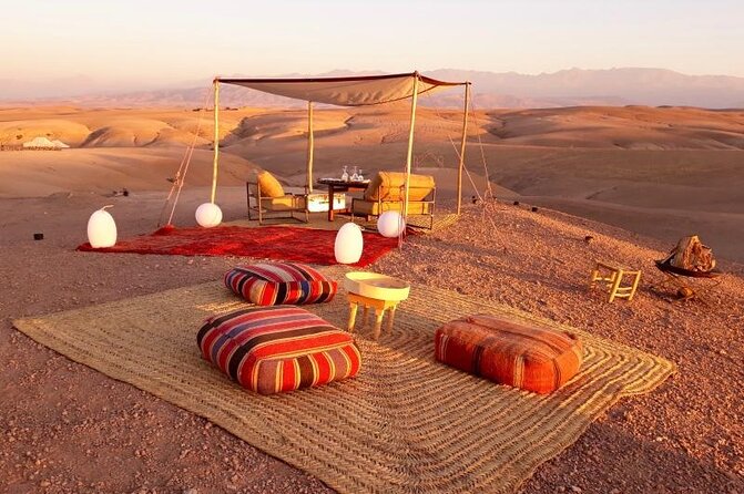Marrakesh: Agafay Desert Magical Sunset Dinner With a Show - Intimate Dinner in Agafay Desert