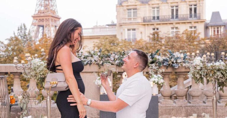 Marriage Proposal in Paris + Photographer 1h-Proposal Agency