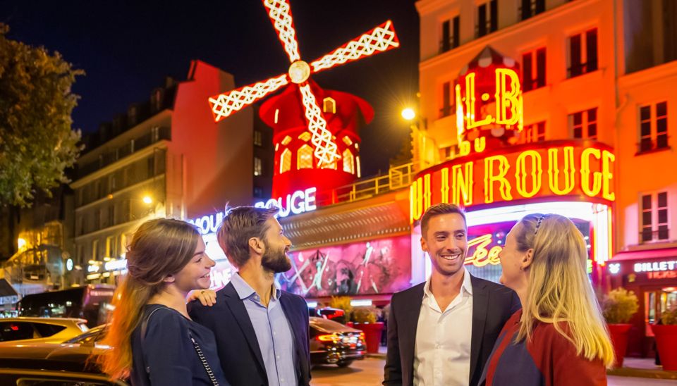 Paris: Evening Sightseeing Tour and Moulin Rouge Show - Paris Sightseeing by Night