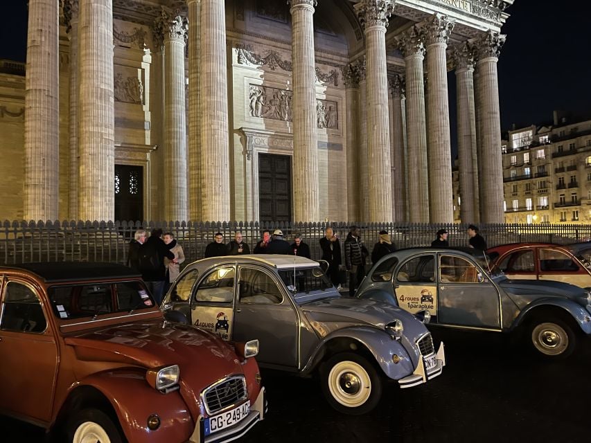 Paris: Private Guided City Tour at Night in Citroën 2CV - Iconic Landmarks and Monuments