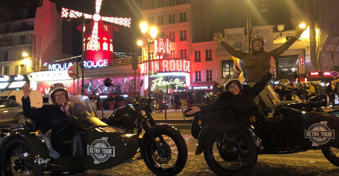 Paris: Romantic Sidecar Tour by Night With Champagne - Romantic Sidecar Tour Overview