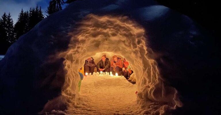 Private Appetizer in an Igloo
