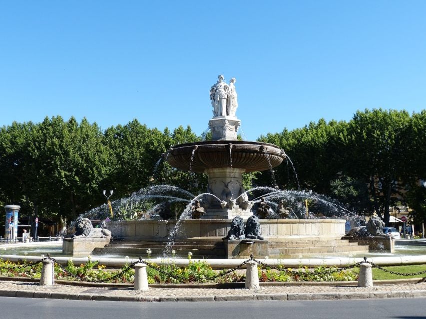Private Guided Walking Tour of Aix En Provence and Marseille - Fontaine De La Rotonde and Pavillon Vendôme