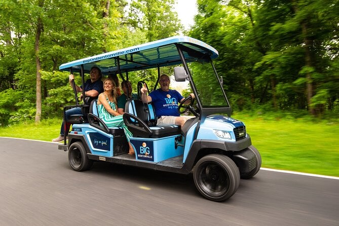 Shared Golf Cart Tour of Bentonville, Arkansas