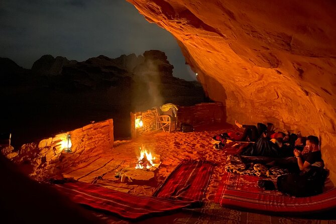 Wadi Rum Cave Camping With Jeep Tour - Cave Camping Experience