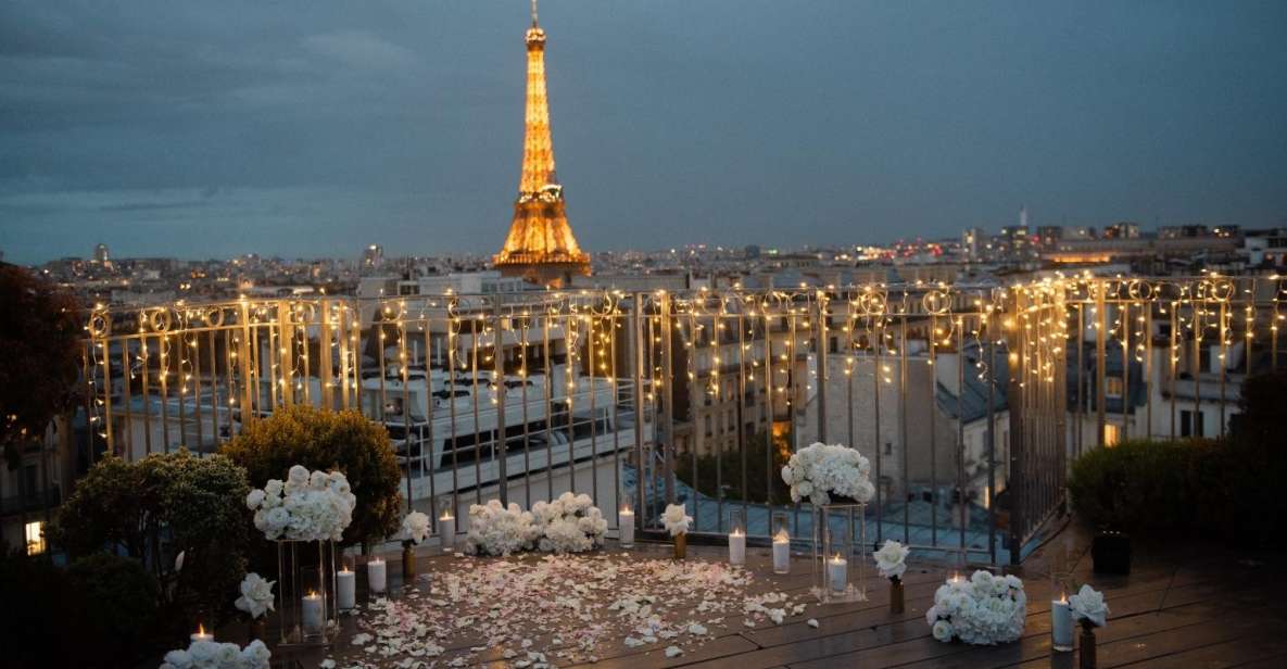 Wedding Proposal on a Parisian Rooftop With 360° View - Panoramic Paris Skyline