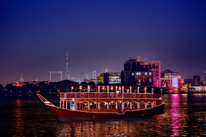 Dubai Creek Royal Dinner Dhow Cruise With Optional Pickup - Cruise Logistics and Details