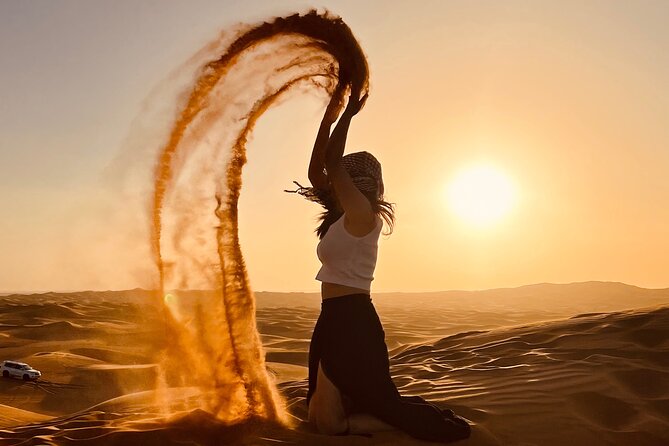 Dubai Desert Safari & Buffet Dinner and Camel Ride With PRIVATE CAR - Pickup and Drop-off