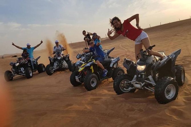 Dubai Red Dunes Safari, Quad Bike, Live Shows With BBQ Dinner - Camel Riding and Henna Painting