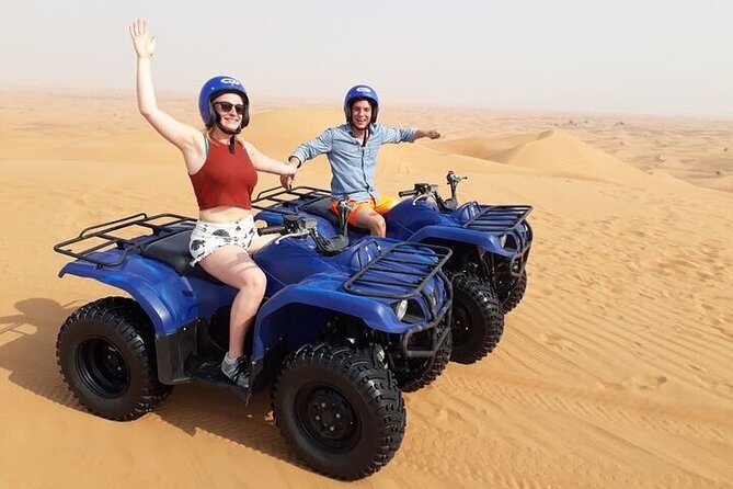 Dubai Self-drive Quad Bike, Sand Boarding, Camels & Refreshments - Captivating Camel Ride
