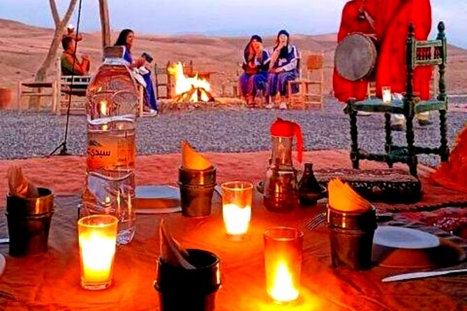 Marical Dinner and Camel Ride at Sunset in Desert of Marrakech - Camel Ride at Sunset