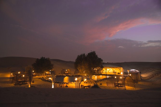 Platinum Luxury Desert Safari With 6-Course Dinner in Cabana - Falconry Demonstration and Camel Ride