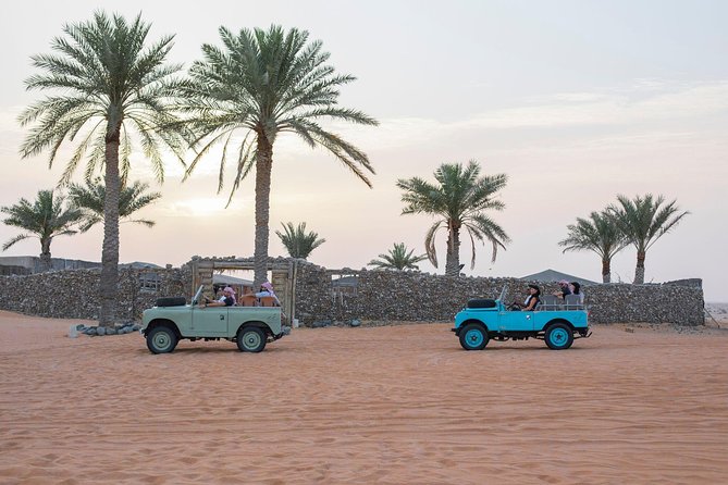 Private Vintage Land Rover Heritage Desert Safari- 4 Course Dinner & Activities - Dining Under the Stars