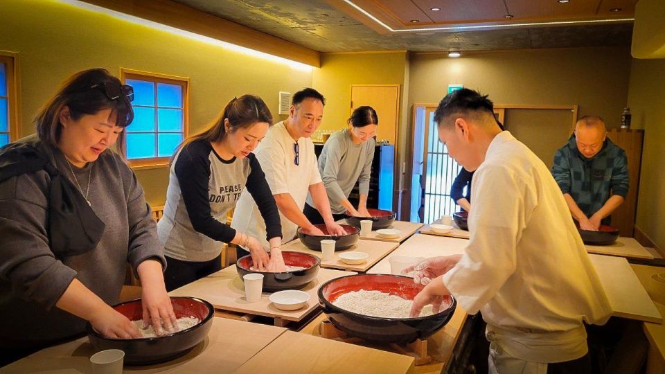Soba Making Experience With Optional Sushi Lunch Course - Tasting the Chefs Soba