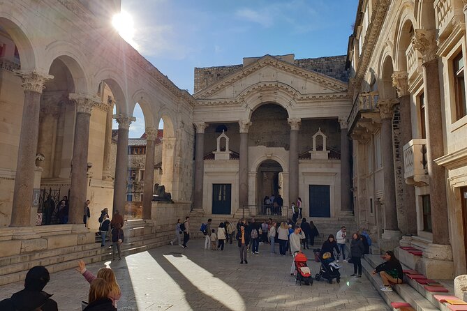 Walking Tour of Split and Diocletians Palace - Exploring the Peristyle and Golden Gate