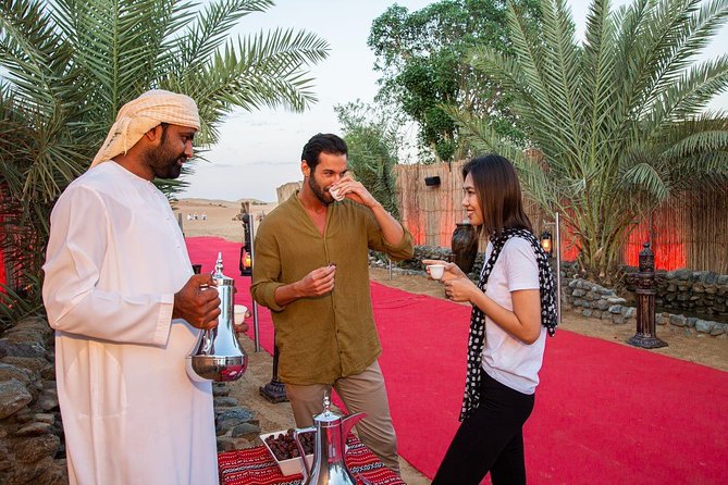 Dubai Desert Safari: Camel Ride, Sandboarding, BBQ & Soft Drinks - Beverages and Shisha Options