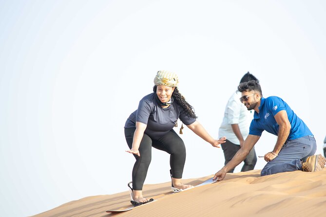 Dubai Half-Day Red Dunes Bashing With Sandboarding, Camel &Falcon - Group Size and Confirmation