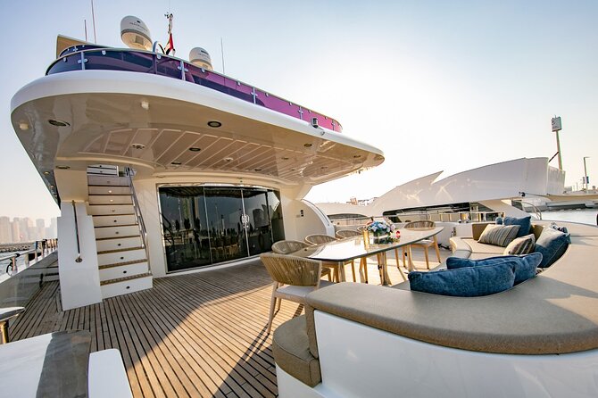 Dubai Harbour Super Yacht Experience With Live Station & Drinks - Convenient Meeting and Pickup Details