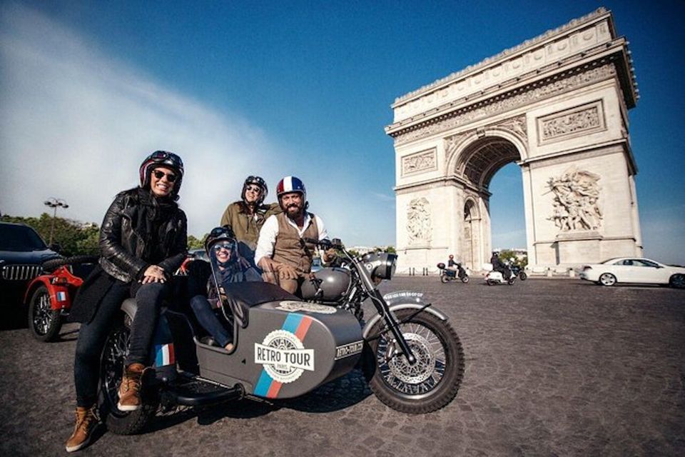 Paris: City Highlights Tour by Vintage Sidecar - Arc De Triomphe Guided Tour