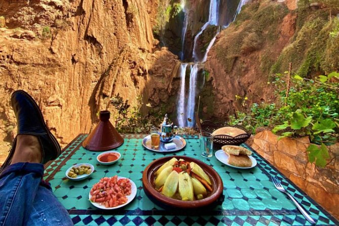 Small Group Ouzoud Waterfall Guided Tour Boat Ride From Marrakech - Boat Ride Experience