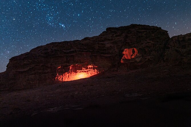 Wadi Rum Cave Camping With Jeep Tour - Guide and Transportation