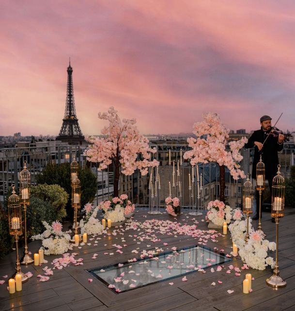 Wedding Proposal on a Parisian Rooftop With 360° View - Accessible Parisian Rooftop Venue