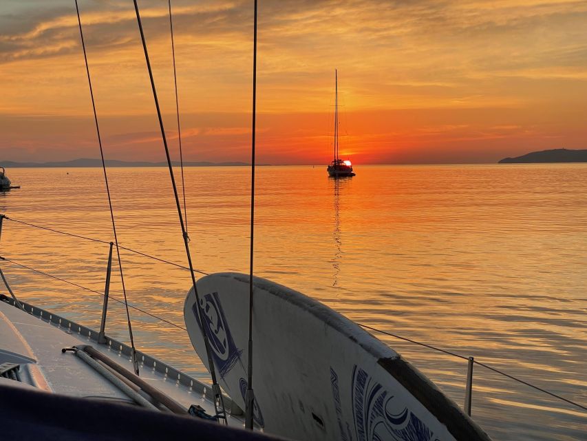 Departure From Hyères at Sea: Sunset by Sailboat - Complimentary Rosé Aperitif