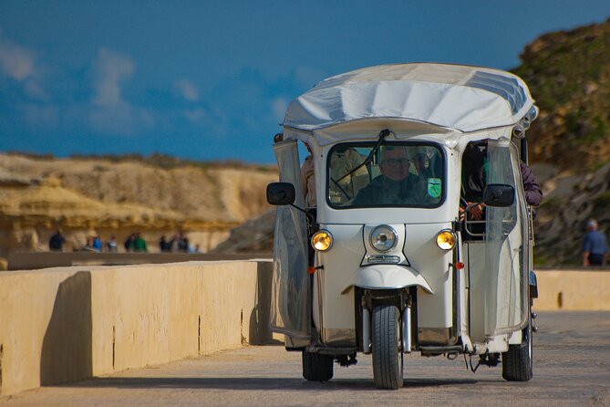 Gozo Tuk Tuk Chauffered Tour W/Crossing & Return by Yippee Island Hopper Boat - Landmarks and Villages Visited