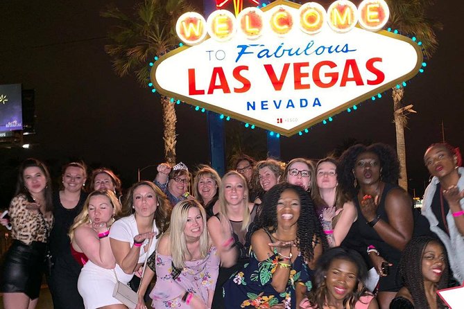 Las Vegas Club & Bar Rockstarcrawl - Limo Bus Ride to Vegas Sign