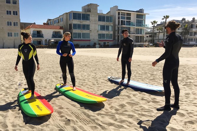 Shared 2 Hour Small Group Surf Lesson in Santa Monica - Preparing for the Lesson