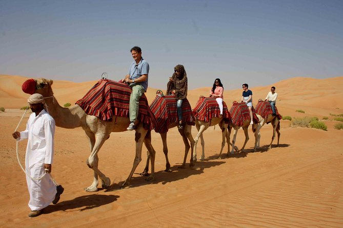 Thrilling Desert Safari Dubai, Sand Surf, Optional Camp Dinner - Camel Riding Adventure