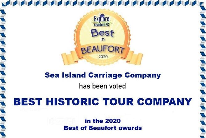 Beaufort's #1 Horse & Carriage History Tour - Small Group Experience