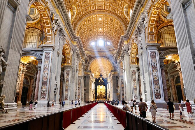 Tour of St Peters Basilica With Dome Climb and Grottoes in a Small Group - Security Check and Lines