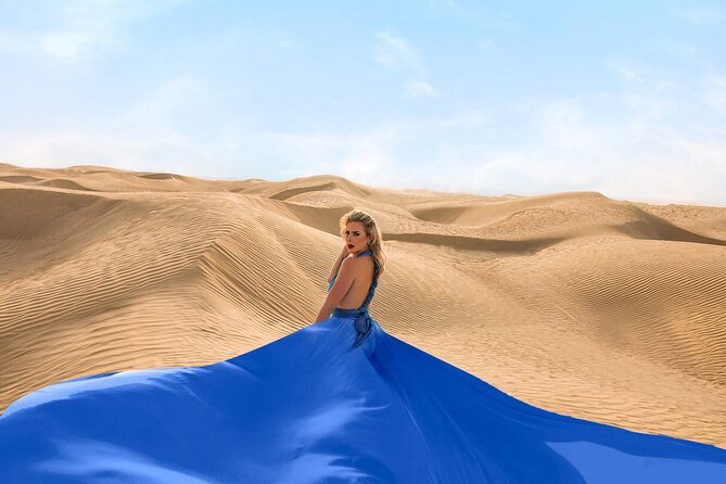 Dubai Flying Dress Private Photoshoot in the Desert - Unforgettable High-Fashion Memories