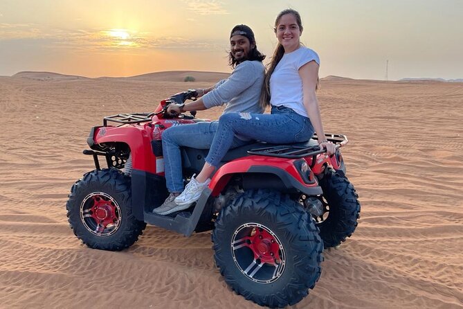 Dubai Red Dunes Safari, Quad Bike, Live Shows With BBQ Dinner - Convenient Pickup and Dropoff
