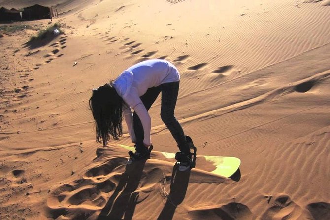 Private Morning Desert Safari Dubai With Dune Bashing & Sandboard - Sandboarding Slide Thrill