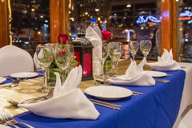 Dubai Marina Royal Dinner Dhow Cruise Including Transfers - Capacity Limit