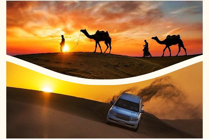 Gold Sunset Desert Safari ,Sand Boarding,Camel Ride,Inland Sea - Key Points