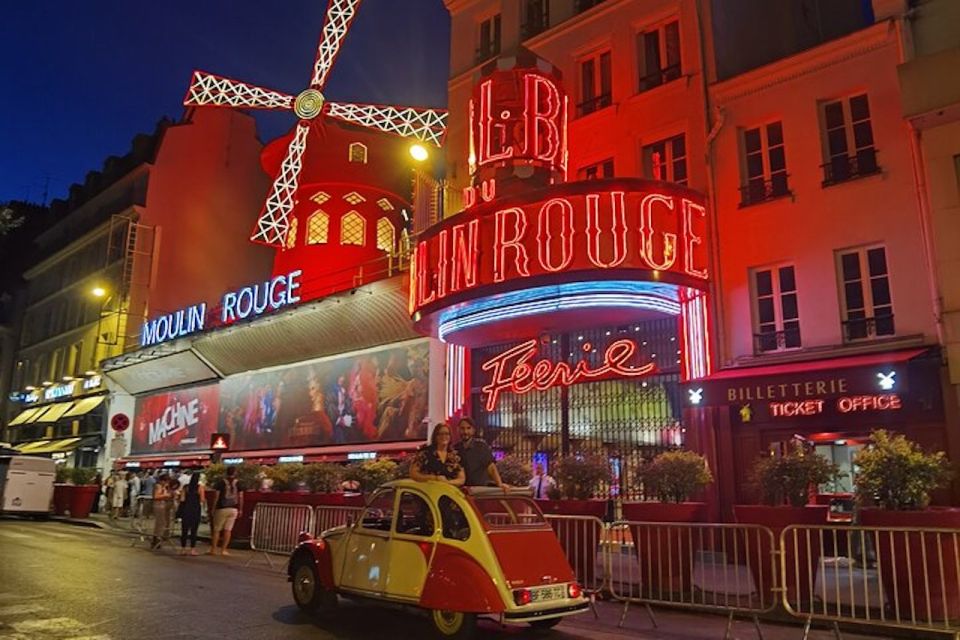Paris: City Sightseeing Tour at Night in Vintage Car - Key Points