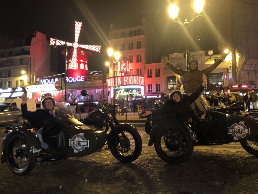 Paris: Romantic Sidecar Tour by Night With Champagne - Key Points