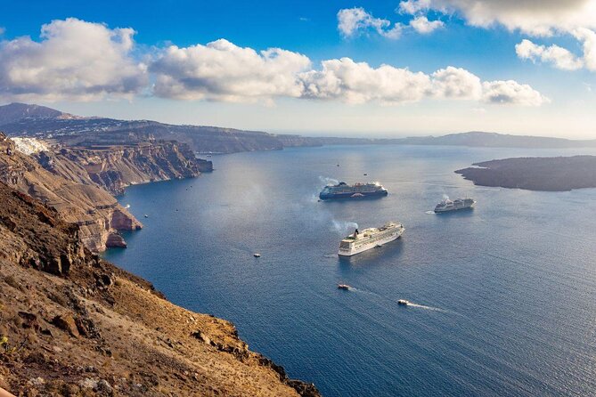 Santorini Sunset Luxury Sailing Catamaran Cruise With Bbq, Drinks, Transfer - Key Points