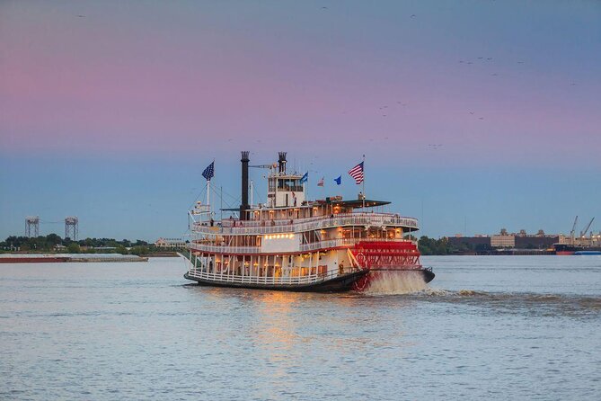 Steamboat Natchez VIP Jazz Dinner Cruise With Private Tour and Open Bar Option - Key Points