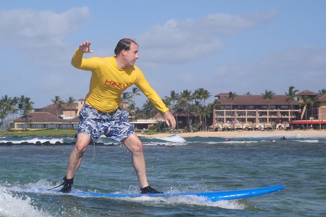 Surf Lesson in Sunny Poipu - Key Points