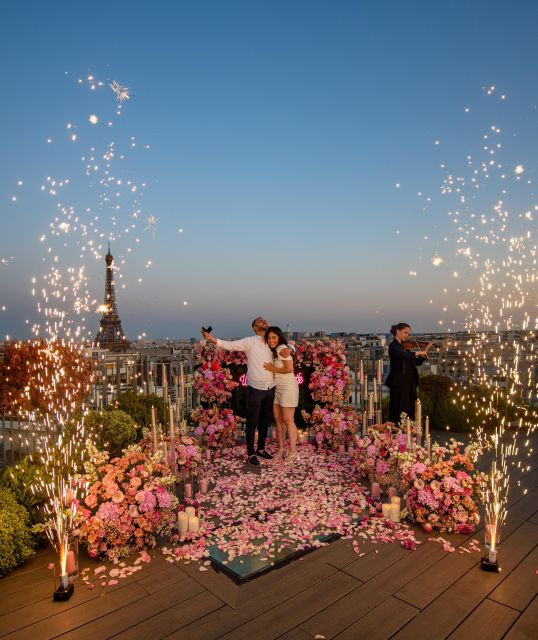 Wedding Proposal on a Parisian Rooftop With 360° View - Just The Basics