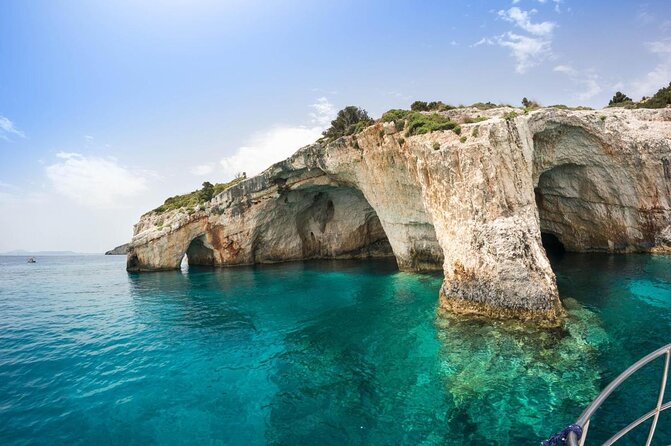 Zakynthos : One Day Small Group Tour to Navagio Beach Blue Caves & Top View - Key Points